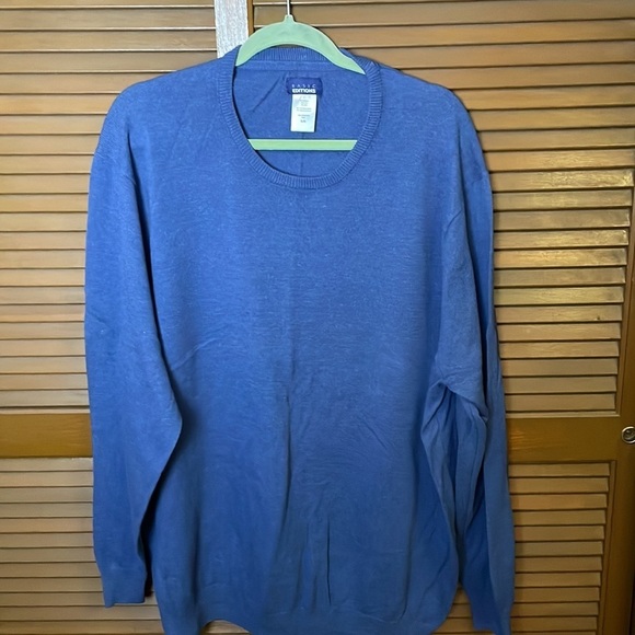 NEW Basic Edition Blue Pullover Mens Sweater Size XL - Picture 1 of 8
